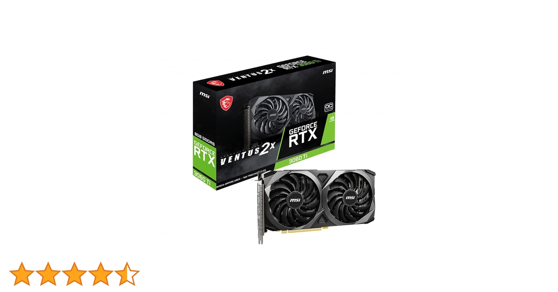 GeForce RTX 3060 Ti VENTUS 2X 8G OCV1 LHR : Amazon.it: Informatica
